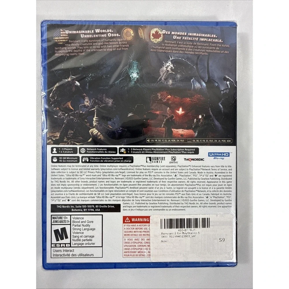 Remnant 2 for PlayStation 5 [New Video Game] Playstation 5